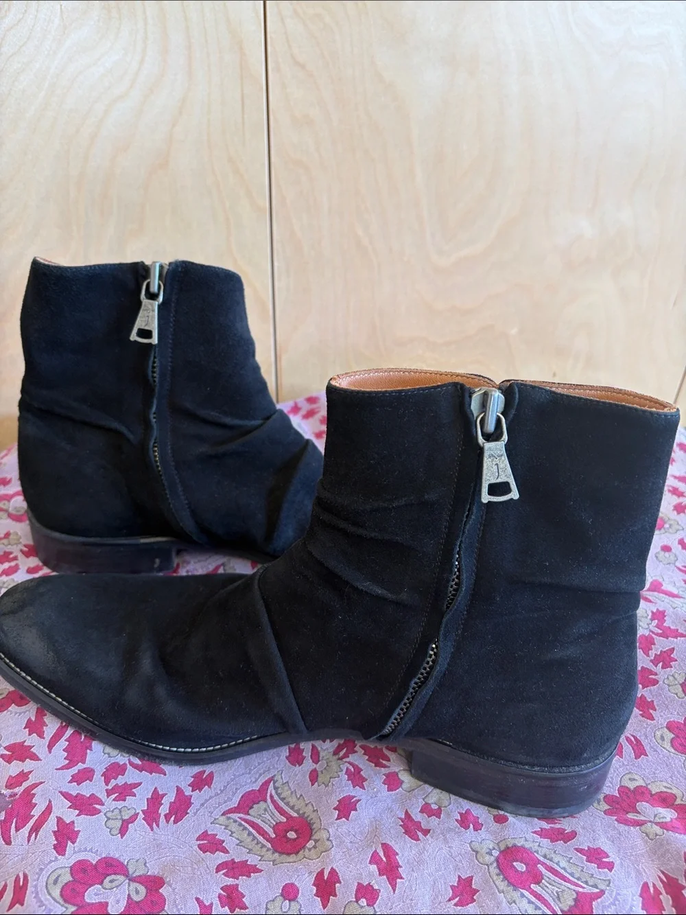 John Varvatos suede boots